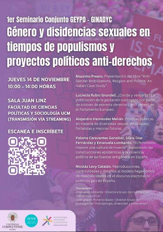 Seminario Género y disidencias sexuales en tiempos de populismos y proyectos políticos anti-derechos